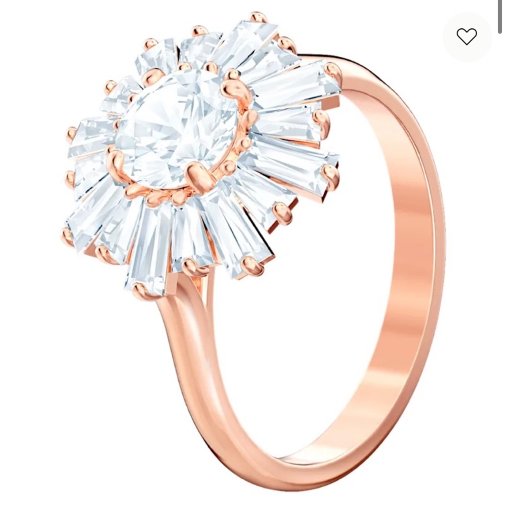 Swarovski Crystal Sunshine Ring, Rose Gold